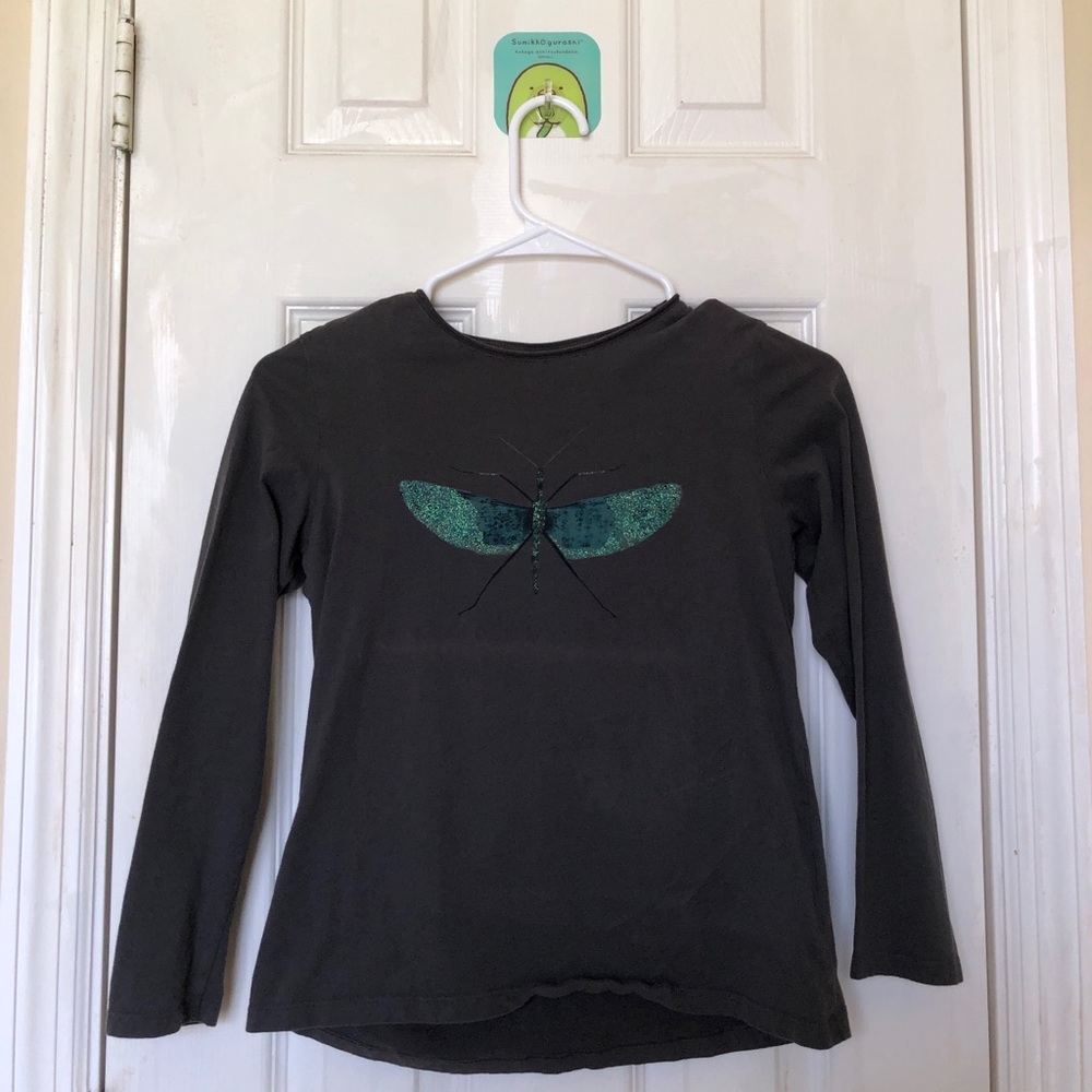 Zara kids glittery dragonfly long sleeve